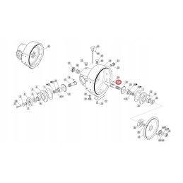 Manitou 563790 bevel gear shaft