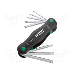 1 pcs x WIHA - 23047 - Wrenches set, Torx®, TX09,TX10,TX15,TX20,TX25,TX27,TX30,TX40