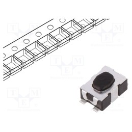 5 pcs x C&K - KMR231G LFS - Microswitch TACT, SPST-NO, Pos: 2, 0.05A/32VDC, SMT, none, 3N, 1.9mm