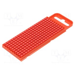 200 pcs x HELLERMANNTYTON - 561-01622 - Markers, Marking: 2, 2÷2.8mm, polyamide, red, -40÷85°C, push-in, WIC