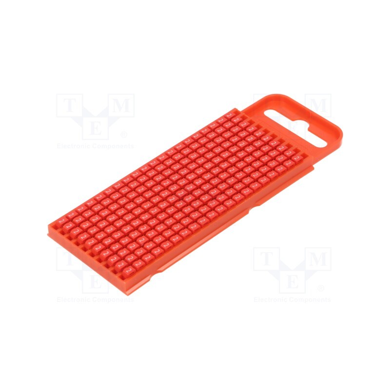 200 pcs x HELLERMANNTYTON - 561-01622 - Markers, Marking: 2, 2÷2.8mm, polyamide, red, -40÷85°C, push-in, WIC