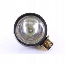 Round work headlight in rubber with a bulb