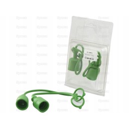 Faster plug green PVC 1 2 small coupling 2 pcs