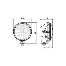 Headlight lamp left plastic Ursus Zetor