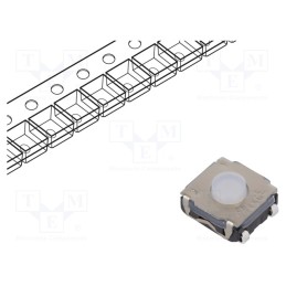 5 pcs x C&K - KSC221J LFS - Microswitch TACT, SPST-NO, Pos: 2, 0.05A/32VDC, SMT, none, 2N, 3.5mm