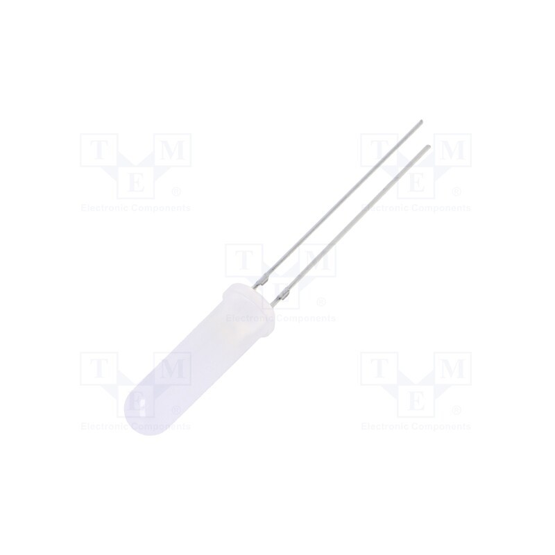 1 pcs x OPTOSUPPLY - OSW5DK6EE2A - LED, 5mm, white cold, 500÷750mcd, 140°, Front: convex, 2.7÷3.4V