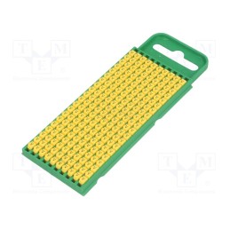 200 pcs x HELLERMANNTYTON - 561-00224 - Markers, Marking: V, 0.8÷2.2mm, polyamide, yellow, -40÷85°C, WIC