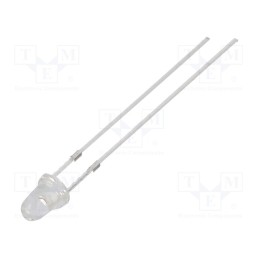 1 pcs x OPTOSUPPLY - OS5OKP3211A - LED, 3mm, orange, 18000÷22000mcd, 15°, Front: convex, 1.8÷2.6V