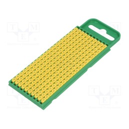 200 pcs x HELLERMANNTYTON - 561-00214 - Markers, Marking: U, 0.8÷2.2mm, polyamide, yellow, -40÷85°C, WIC