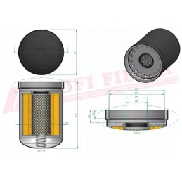 Engine oil filter hifi filter so 10044