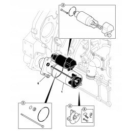 Starter 12v 4 2 kw 3 4cx engines jcb 320 09346