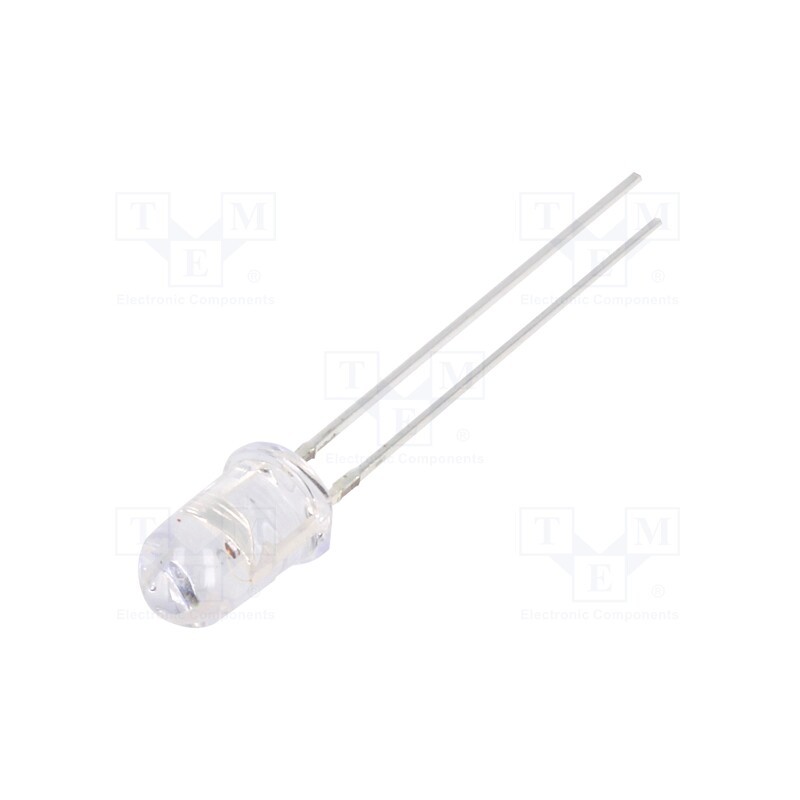 1 pcs x OPTOSUPPLY - OS5OKP5161A - LED, 5mm, orange, 2180÷3000mcd, 60°, Front: convex, 1.8÷2.6V