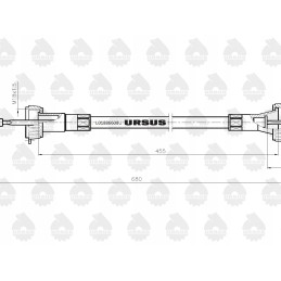 Meter cable mtg l 680mm c 328 original ursus