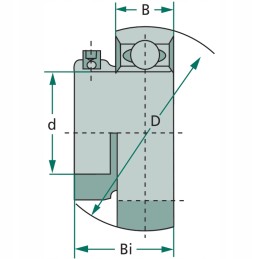 Single-row self-aligning bearing as 207