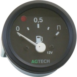 Fuel level gauge with agtech indicator light