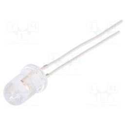 1 pcs x OPTOSUPPLY - OSK5DK5A31A-12V - LED, 5mm, pink, 1120÷1560mcd, 30°, Front: convex, 12V, No.of term: 2
