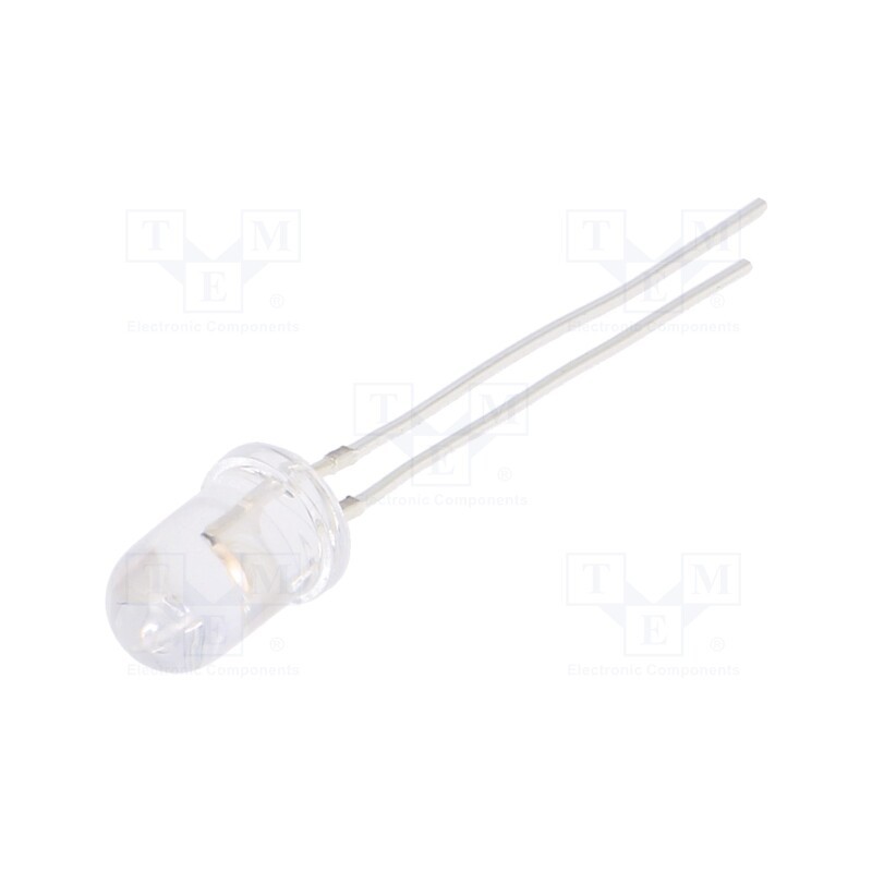 1 pcs x OPTOSUPPLY - OSK5DK5A31A-12V - LED, 5mm, pink, 1120÷1560mcd, 30°, Front: convex, 12V, No.of term: 2