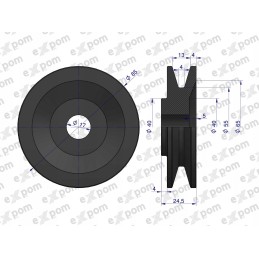 Alternator pulley massey ferguson mf3 expom