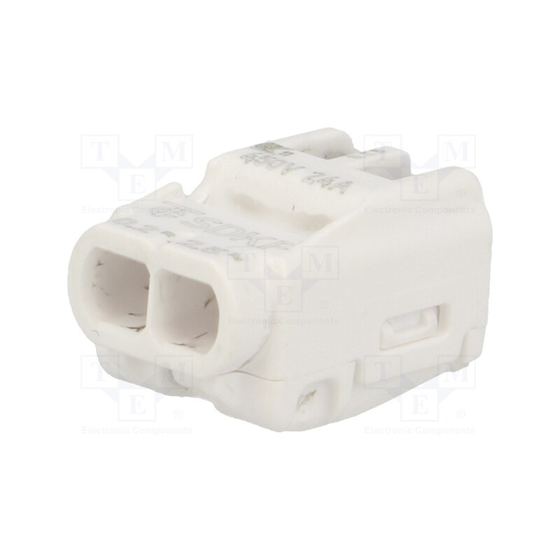 2 pcs x ELECTRO TERMINAL - 88167926 - Quick splice, SDKF, spring clamp, 0.2÷2.5mm2, 300V, 24A, for cable