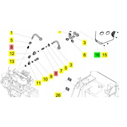 Yanmar engine cooling system connector SV15 SV60