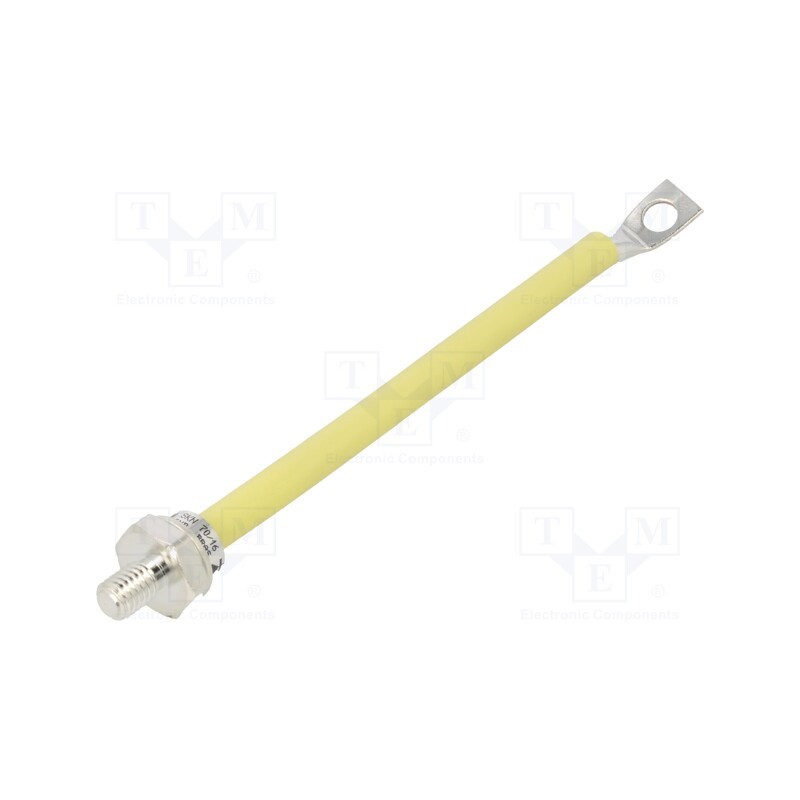 1 pcs x SEMIKRON DANFOSS - SKN 70/16 02236940 - Diode: rectifying, 1600V, 1.5V, 72A, anode to stud, E12, M8