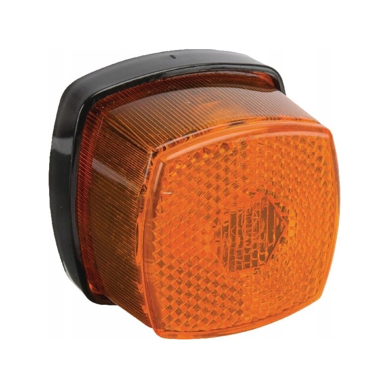 Marker lamp 5w square 12 24v orange