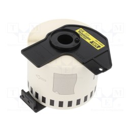 1 pcs x BROTHER - DK-44605 - Label, 62mm, 30.48m, yellow, Character colour: black