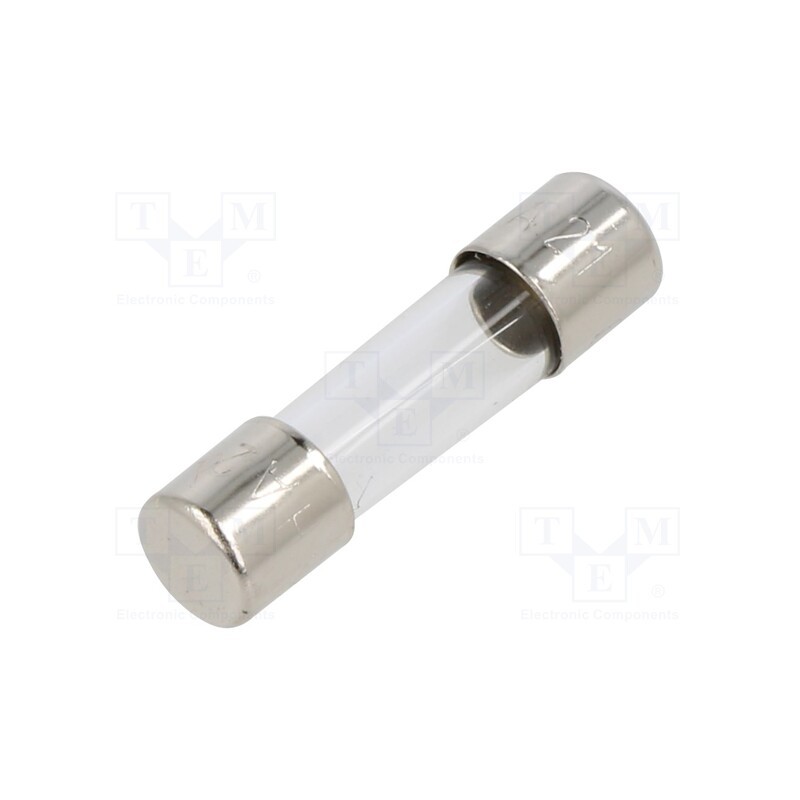 1 pcs x SCHURTER - 7010.329 - Fuse: fuse, quick blow, 630mA, 220VAC, cylindrical,glass, 5x20mm