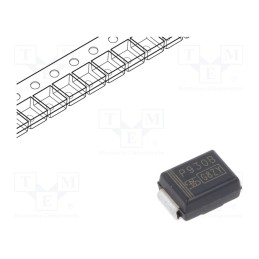 1 pcs x TAIWAN SEMICONDUCTOR - 1PGSMB5930 - Diode: Zener, 3W, 16V, 94mA, SMD, , SMB, single diode