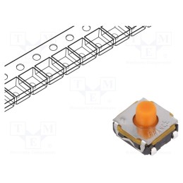 5 pcs x C&K - KSC421J 70 SH LFS - Microswitch TACT, SPST-NO, Pos: 2, 0.05A/32VDC, SMT, none, 1.7N