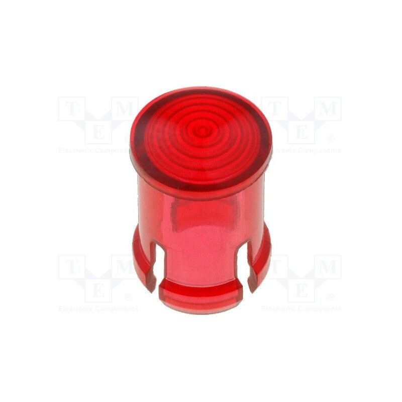 2 pcs x KEYSTONE - 8668 - LED lens, round, red, lowprofile, 5mm