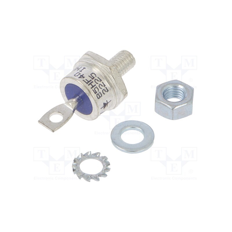 1 pcs x VISHAY - VS-85HF40 - Diode: rectifying, 400V, 1.2V, 85A, cathode to stud, DO203AB,