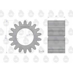 Satellite of the reducer mechanism from 18 mf3 original urs