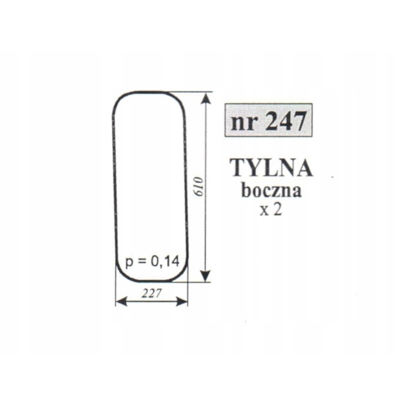 Rear side window mf 255 krotoszyn 247