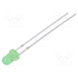 1 pcs x OPTOSUPPLY - OSG5DA3134A-12V - LED, 3mm, green, 1120÷1560mcd, 30°, Front: convex, 12V, No.of term: 2