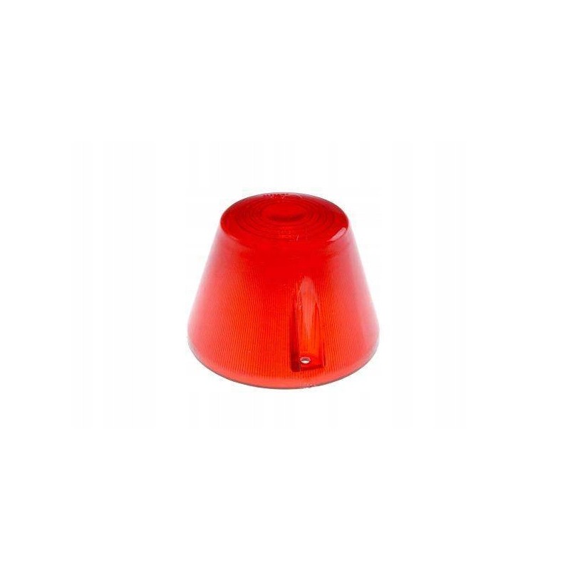 Tall red marker lamp shade