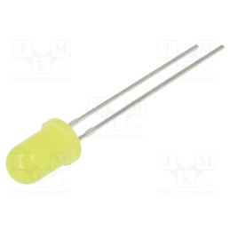 1 pcs x OPTOSUPPLY - OSY55154A-VV - LED, 5mm, yellow, 220mcd, 50°, Front: convex, 2.5÷15V, No.of term: 2