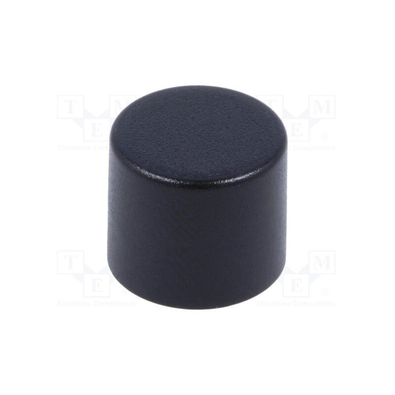 5 pcs x SCHURTER - 862.8107 - Button, 13mm, round, black, 1241.16