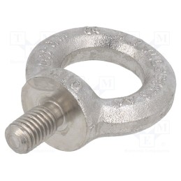 1 pcs x ELESA+GANTER - DIN 580-M10-A4 - Lifting eye bolt, M10x17, Head: eye, acid resistant steel A4