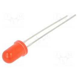 1 pcs x OPTOSUPPLY - OSR55154A-VV - LED, 5mm, red, 220mcd, 50°, Front: convex, 2.5÷15V, No.of term: 2