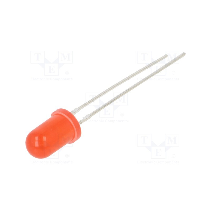 1 pcs x OPTOSUPPLY - OSR55154A-VV - LED, 5mm, red, 220mcd, 50°, Front: convex, 2.5÷15V, No.of term: 2