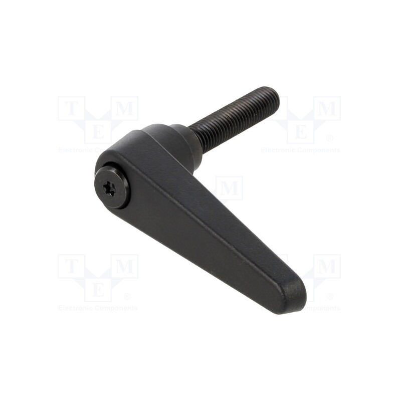 1 pcs x ELESA+GANTER - GN 101-22-M10-50-SW - Lever, adjustable, Thread len: 50mm, Lever length: 74mm