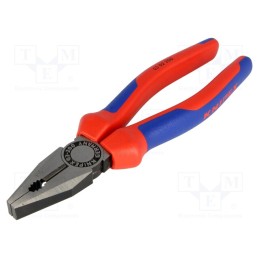 1 pcs x KNIPEX - 03 02 200 - Pliers, universal, 200mm, for bending, gripping and cutting