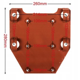 Grammer c360 c 360 seat base plate