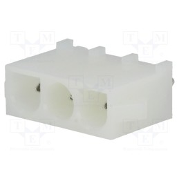 2 pcs x ADAM TECH - DME-03-S-S - Socket, wire-board, male, 6.35mm, PIN: 3, Layout: 1x3, Locking: latch