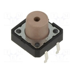 2 pcs x C&K - PTS125SK85-2 LFS - Microswitch TACT, SPST-NO, Pos: 2, 0.05A/12VDC, THT, none, 2.5N