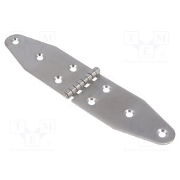 1 pcs x KRAFTBERG - ZAW-185X40X1.5-A2 - Hinge, Width: 40mm, A2 stainless steel, H: 185mm