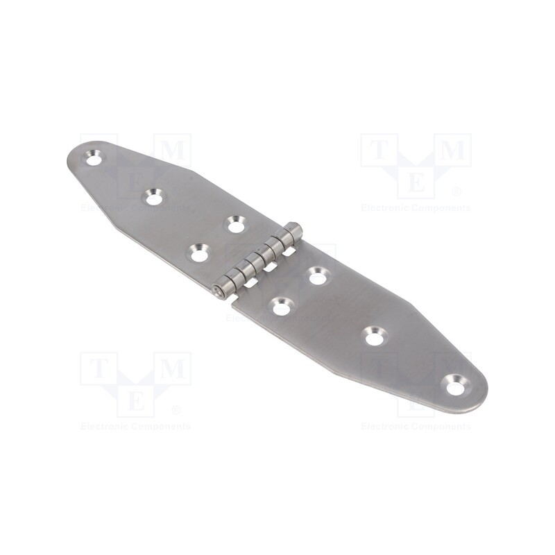 1 pcs x KRAFTBERG - ZAW-185X40X1.5-A2 - Hinge, Width: 40mm, A2 stainless steel, H: 185mm