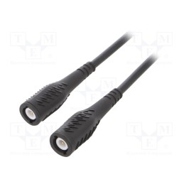 1 pcs x ELECTRO-PJP - 8150-50-100-BL - Test lead, 3A, BNC plug,both sides, Urated: 1kV, Len: 1m, black