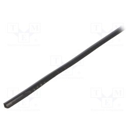 1 rol x KURANT - OKB-N-0,5 BLACK - Hole and edge shield, PVC, L: 10m, black, H: 6mm, W: 4mm, -30÷70°C